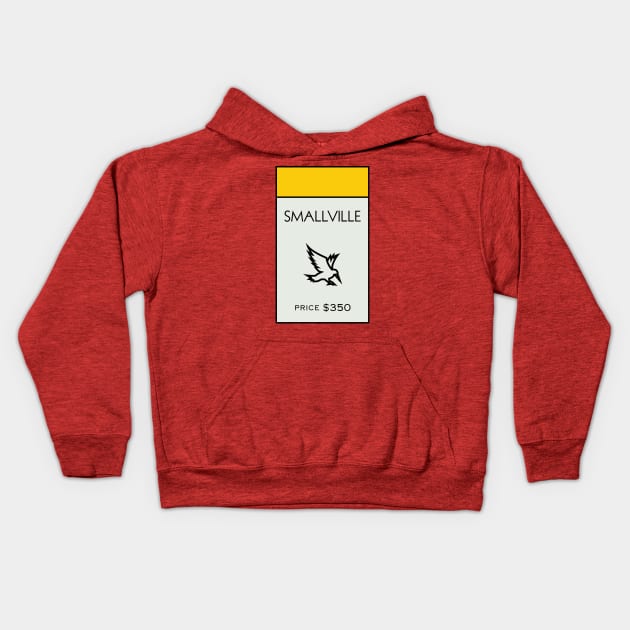 Smallville Property Card Kids Hoodie by huckblade